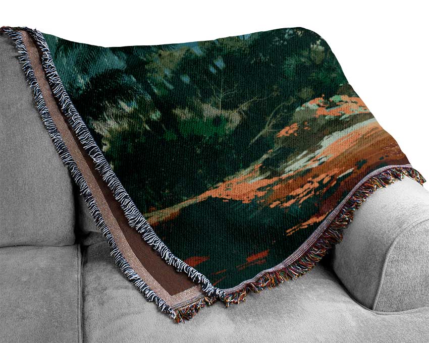 Shipwrecked And Alone Woven Blanket