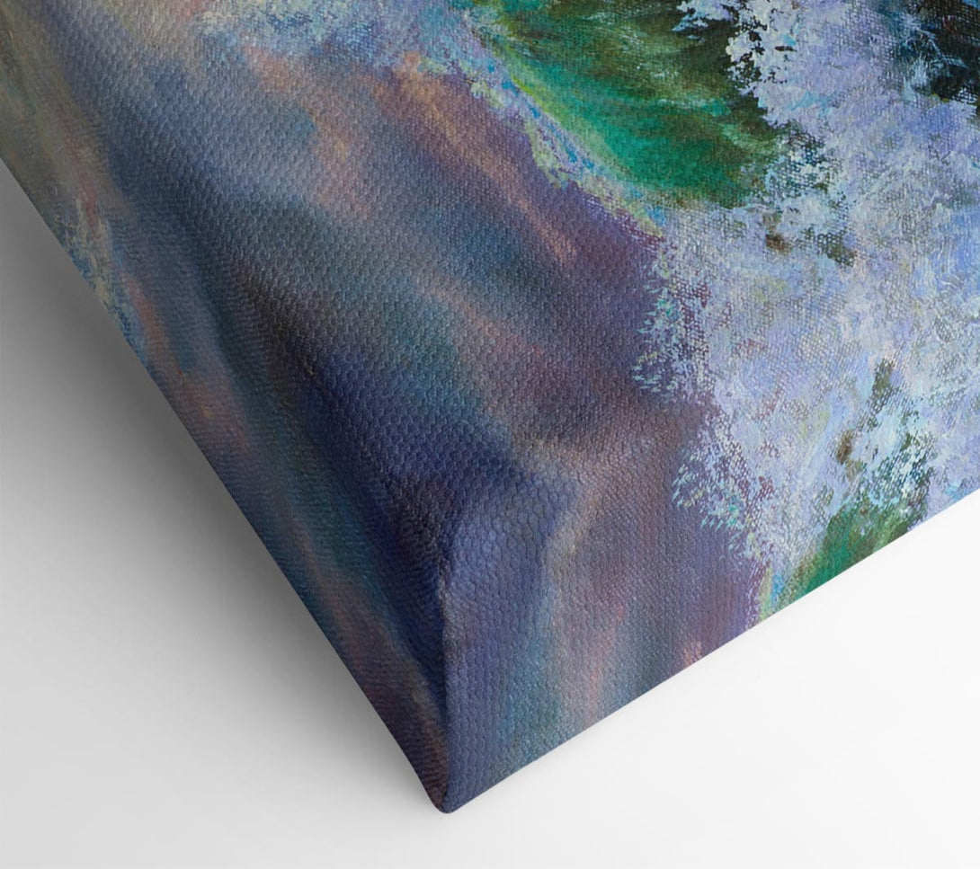 Picture of Crashing Waters Of Paint Canvas Print Wall Art