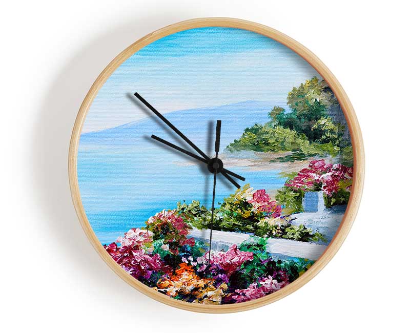 Mediterranean Sunshine Home Clock - Wallart-Direct UK