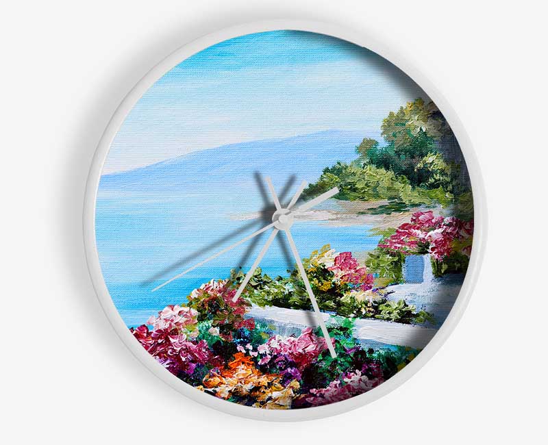 Mediterranean Sunshine Home Clock - Wallart-Direct UK