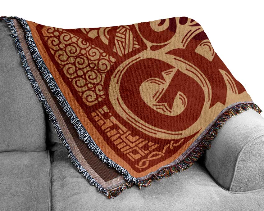 Dont Be Afraid To Be Great Woven Blanket