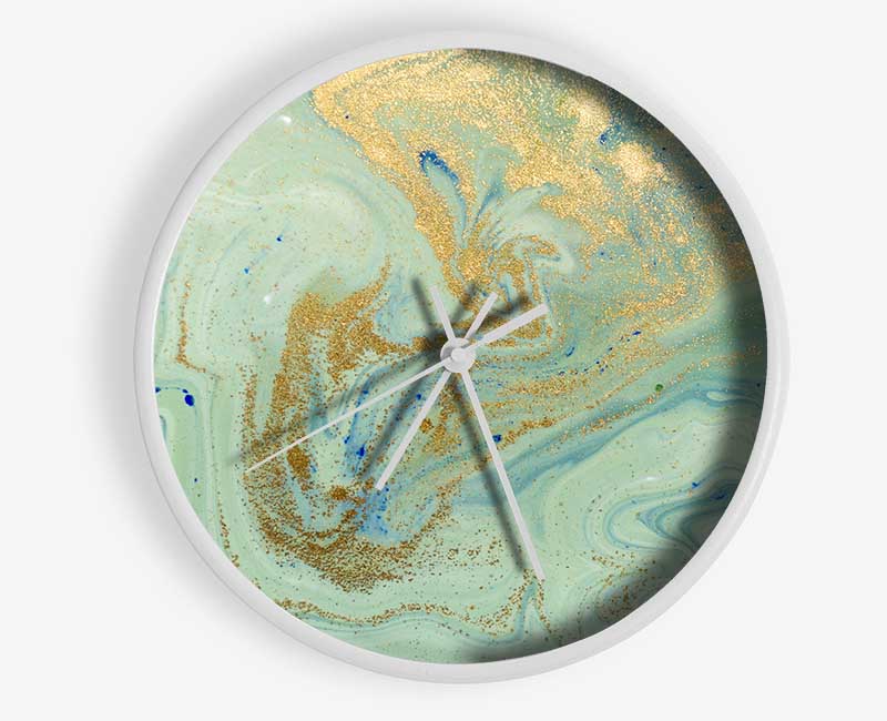 Glitter And Oil Splash Clock - Wallart-Direct UK