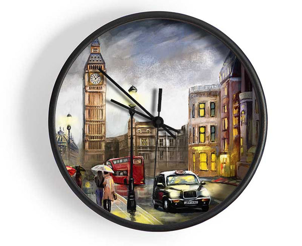 City London At Dusk Clock - Wallart-Direct UK