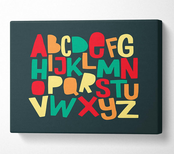 Picture of The Alphabet Modern Canvas Print Wall Art