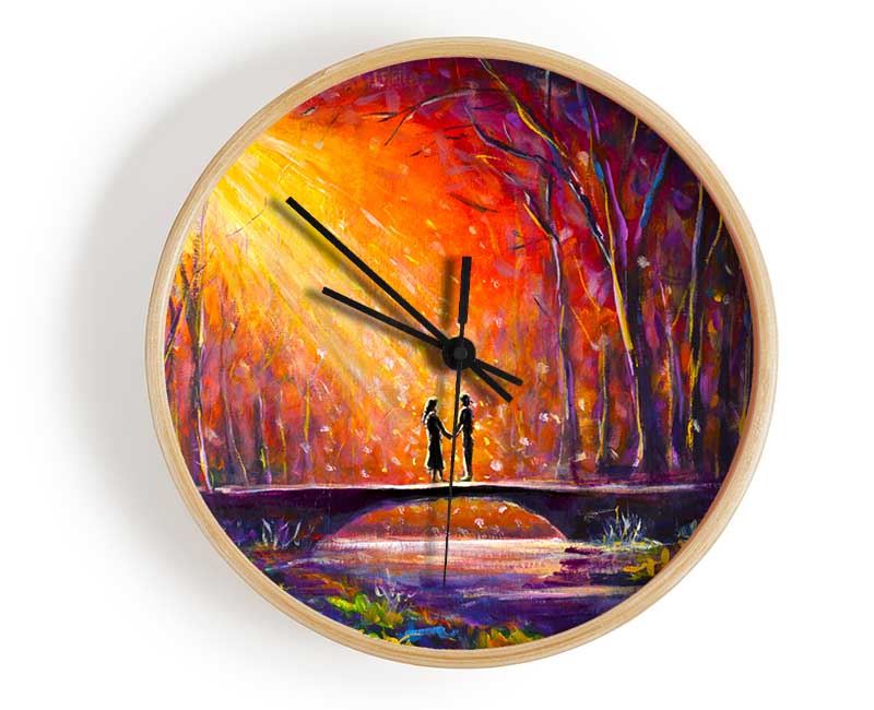 Meeting In The Forest Clock - Wallart-Direct UK