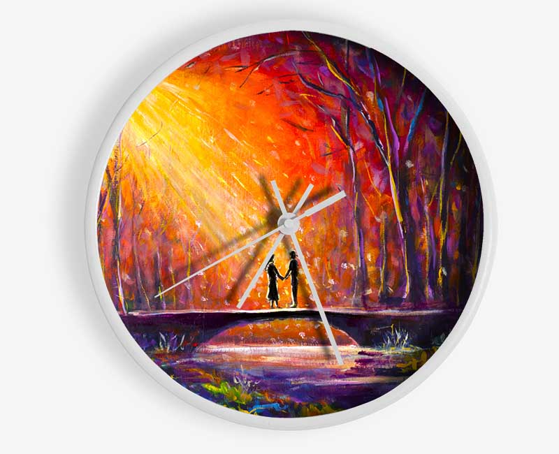 Meeting In The Forest Clock - Wallart-Direct UK