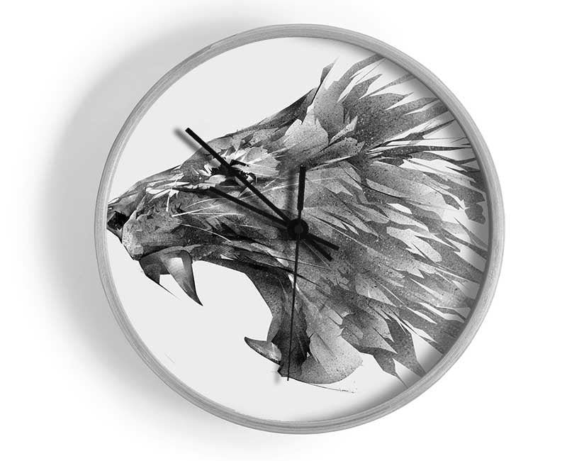 Fractual Lion Roar Clock - Wallart-Direct UK