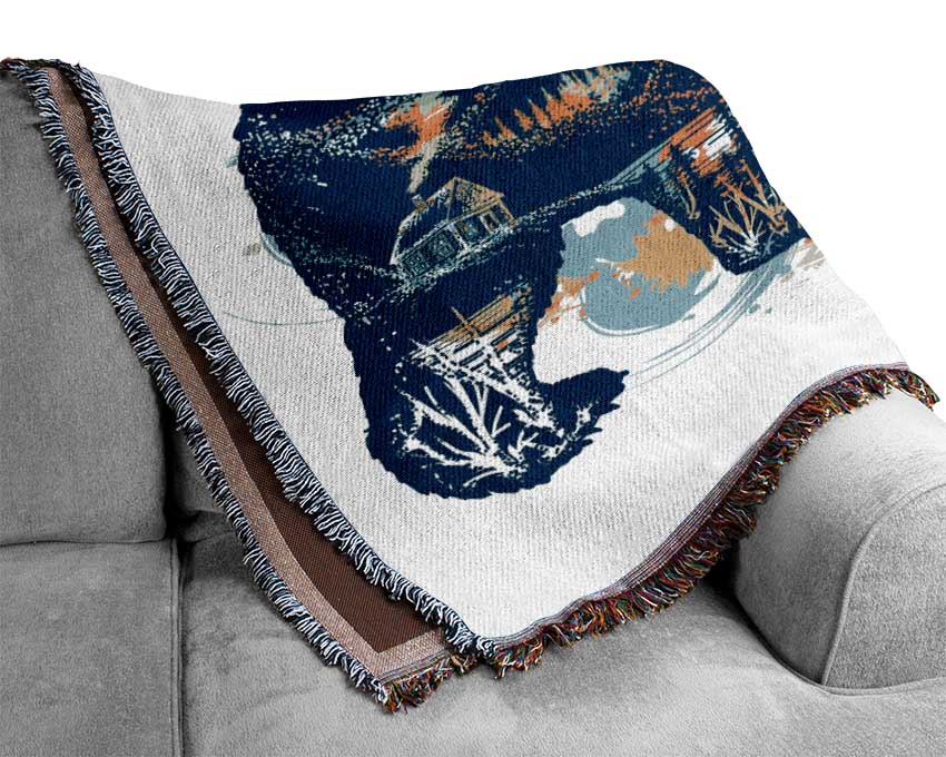 Compass Bear Woven Blanket