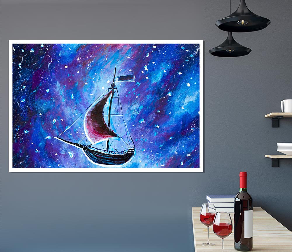 The Ship In Space Print Poster Wall Art