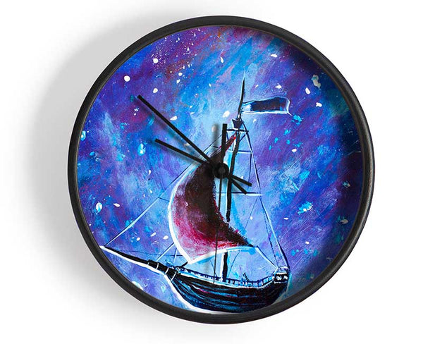 The Ship In Space Clock - Wallart-Direct UK