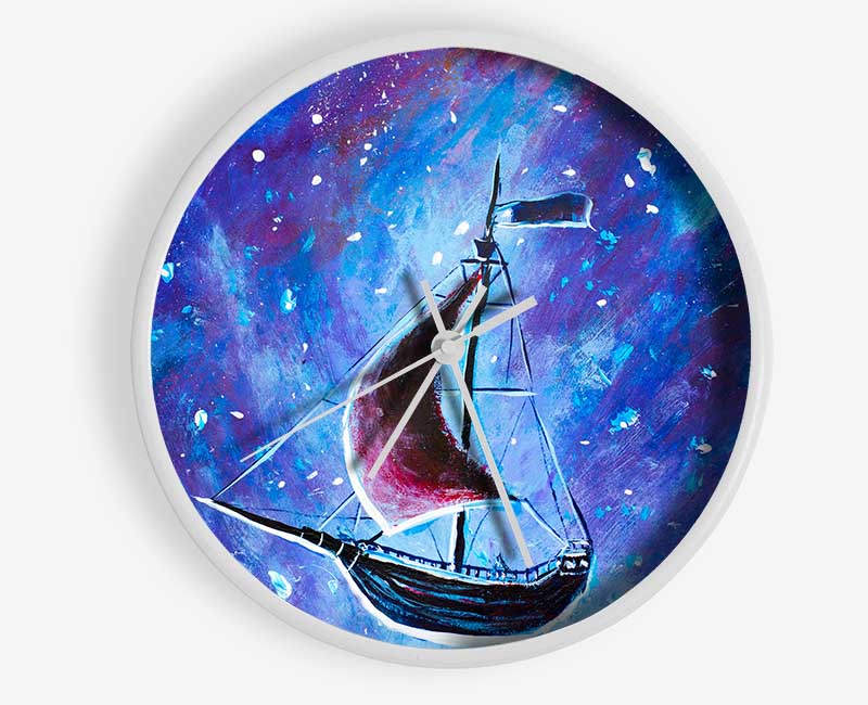 The Ship In Space Clock - Wallart-Direct UK