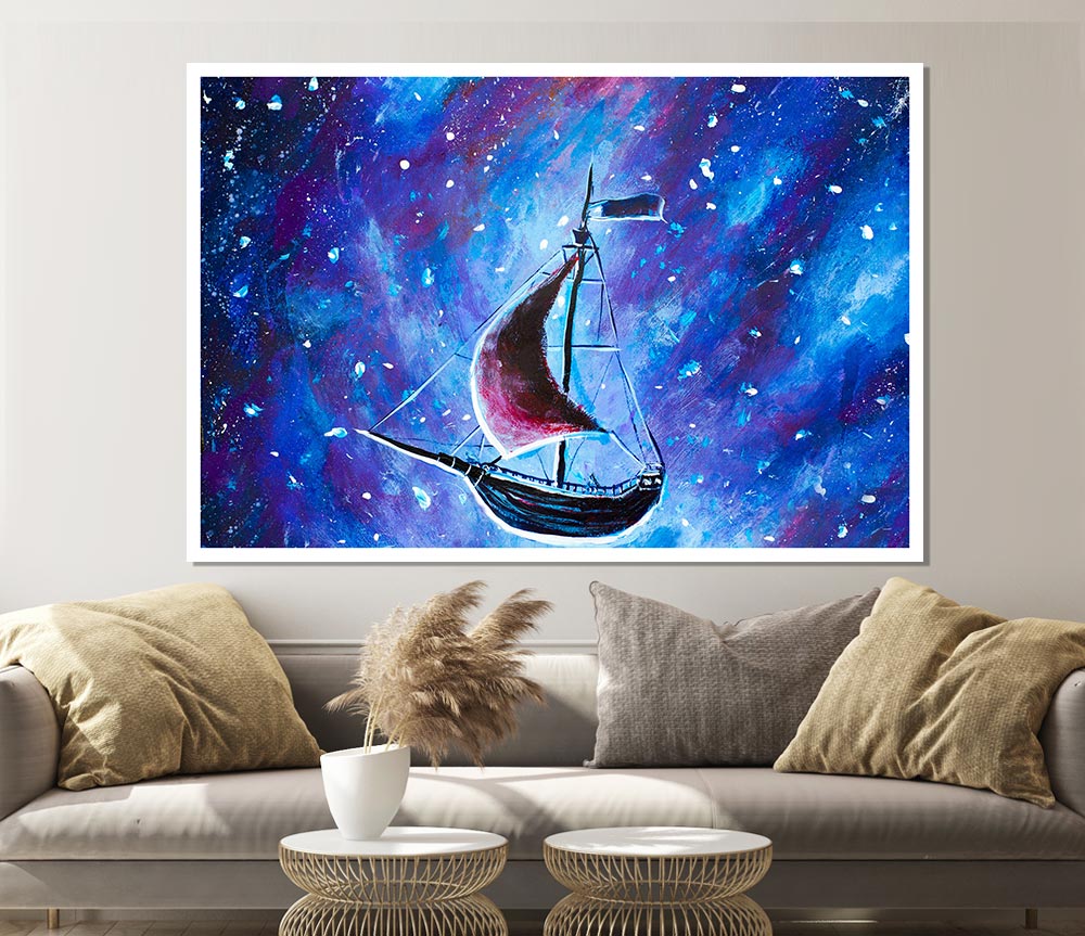 The Ship In Space Print Poster Wall Art