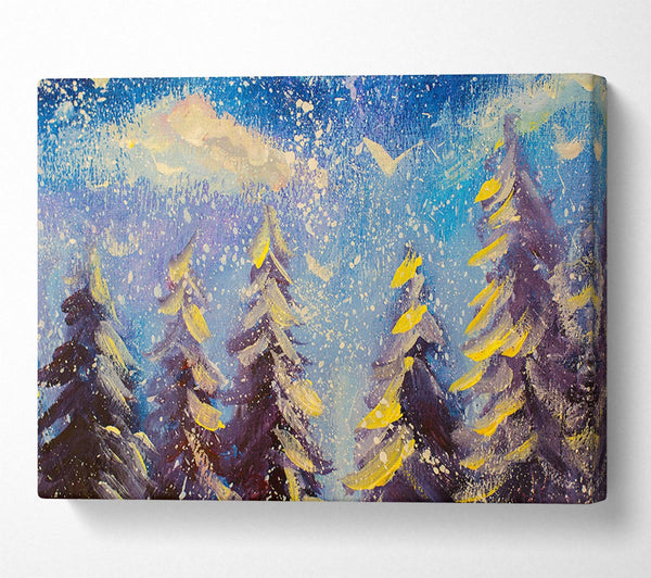 Picture of Christmas Trees Canvas Print Wall Art