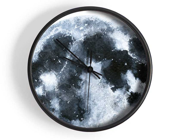 The Moon Peering Clock - Wallart-Direct UK