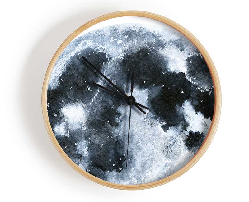 The Moon Peering Clock - Wallart-Direct UK