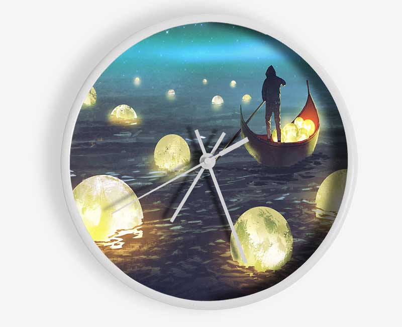 Fishing For Stars Clock - Wallart-Direct UK