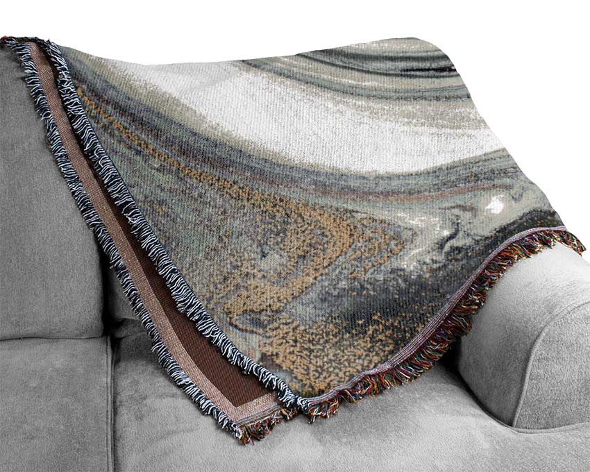 Swirl Of Stone Woven Blanket