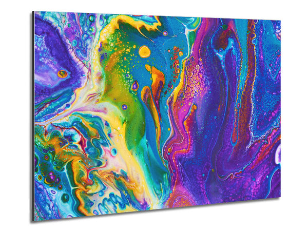 Multicoloured Swirls Of Oil Paint