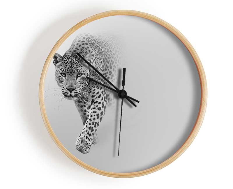 Leopard In The Mist Clock - Wallart-Direct UK