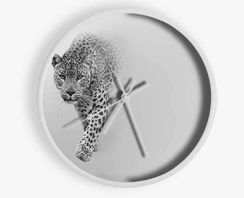 Leopard In The Mist Clock - Wallart-Direct UK