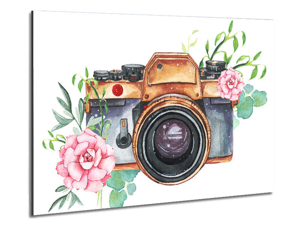 Vintage Camera Floral