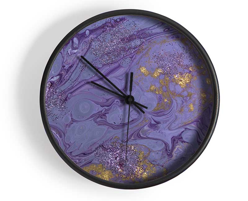 Purple Bomb Of Oil Clock - Wallart-Direct UK