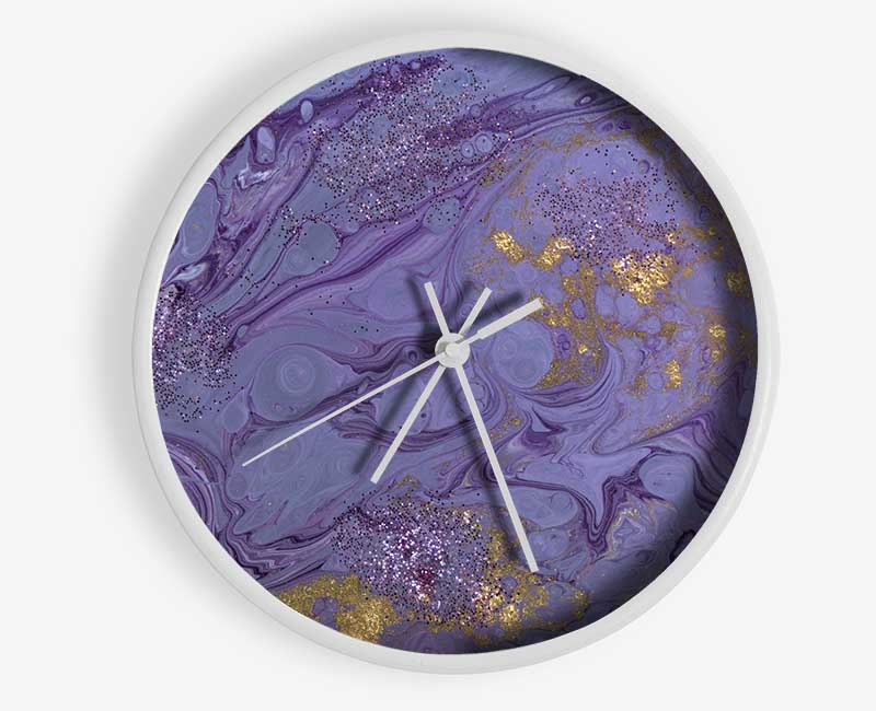 Purple Bomb Of Oil Clock - Wallart-Direct UK