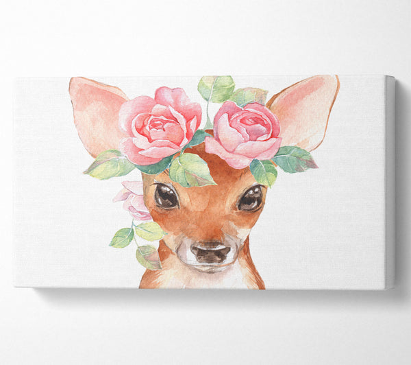 Water Colour Floral Deer