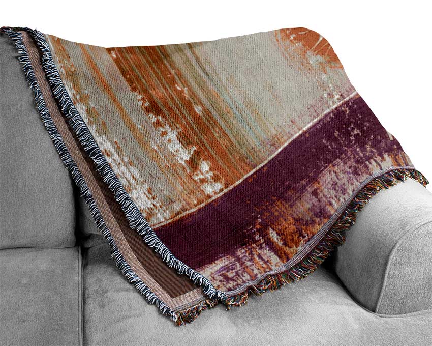 Trees In The Meadow Art Woven Blanket