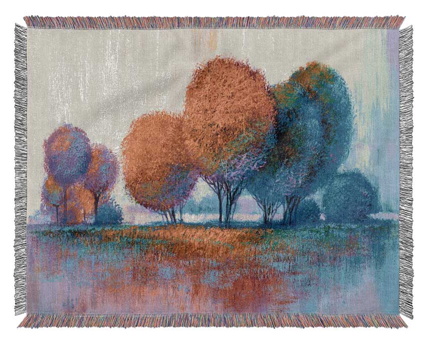 Trees In The Distant Woven Blanket