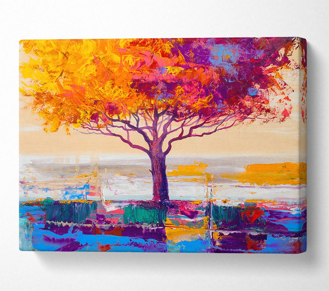 Picture of Close Up Tree Autumnal Canvas Print Wall Art