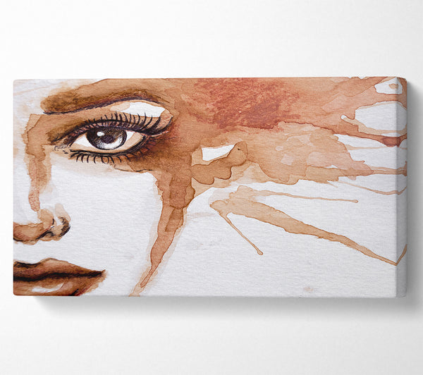 Watercolour Sepia Face