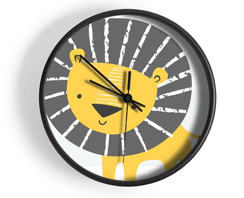 Lion In Stripes Clock - Wallart-Direct UK