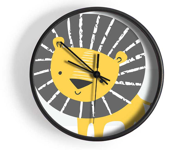 Lion In Stripes Clock - Wallart-Direct UK