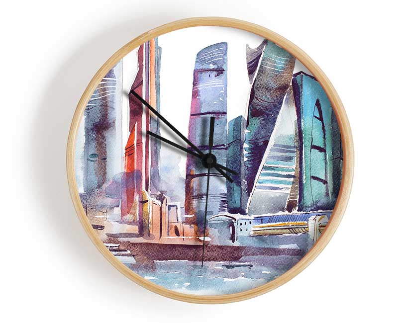 The City Harbour Clock - Wallart-Direct UK