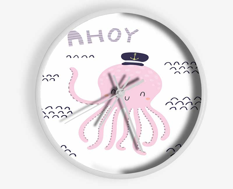 Ahoy Octopus Clock - Wallart-Direct UK