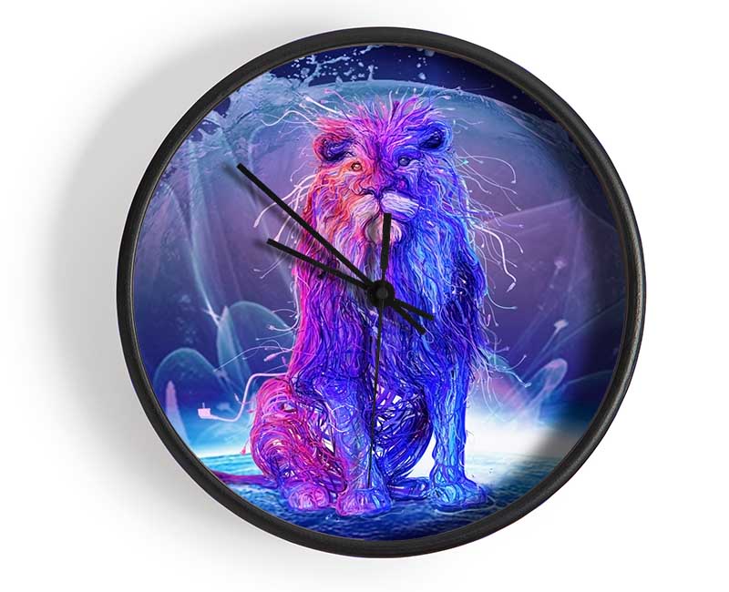 The Water Lion Clock - Wallart-Direct UK