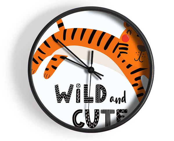 Wild And Cute Tiger Clock - Wallart-Direct UK