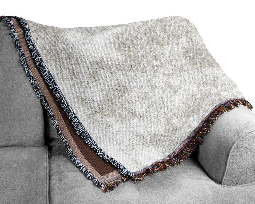 Floral Beauty Sepia Woven Blanket