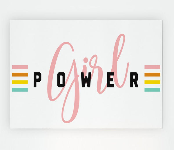 Girl Power Print Poster Wall Art