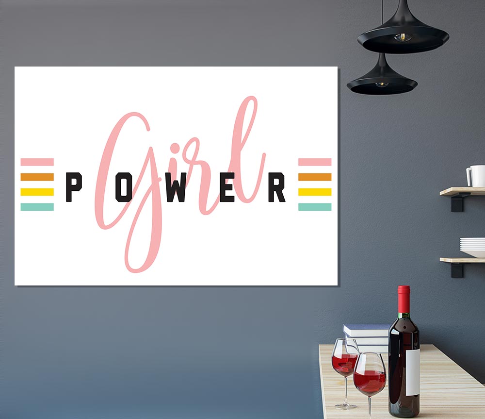 Girl Power Print Poster Wall Art