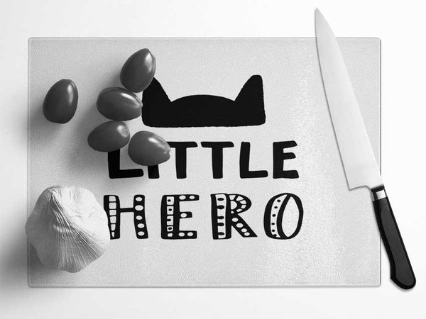 Little Hero Glass Chopping Board