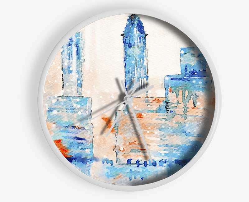 Hazy Streets Of New York Clock - Wallart-Direct UK