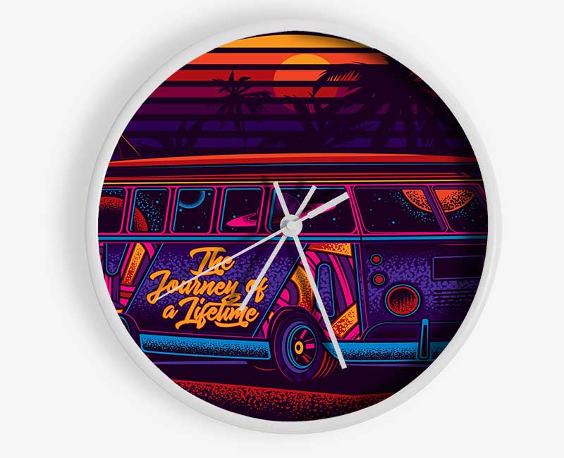 Vw Camper Surfs Up Clock - Wallart-Direct UK