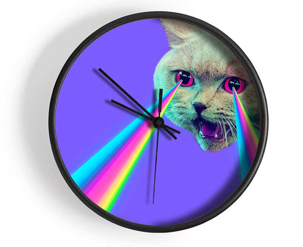 Cat Lazer Beam Clock - Wallart-Direct UK