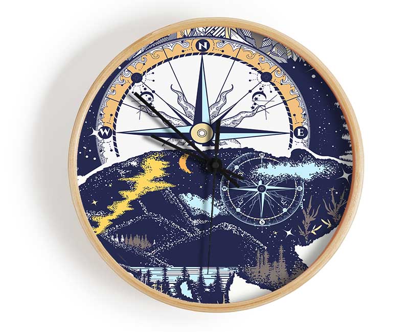 Bear Compass Clock - Wallart-Direct UK