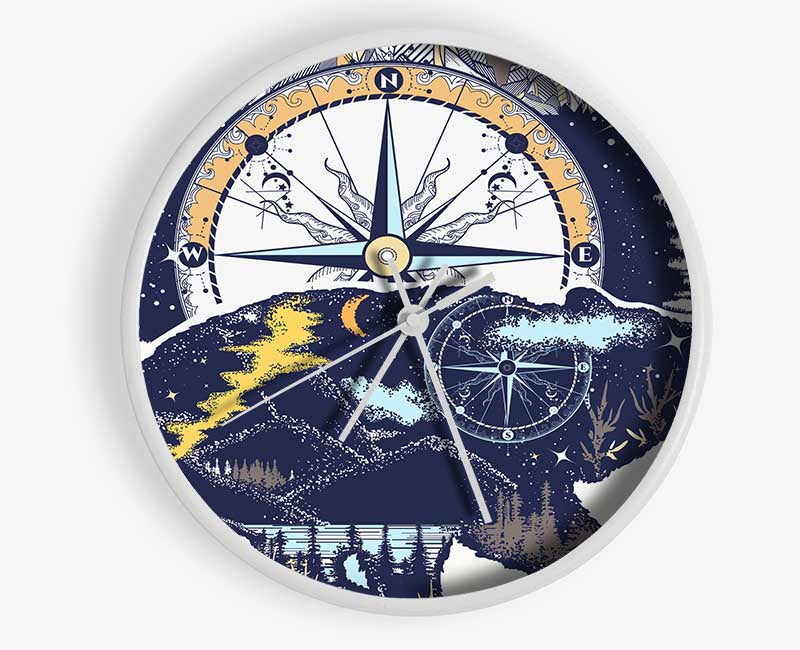 Bear Compass Clock - Wallart-Direct UK