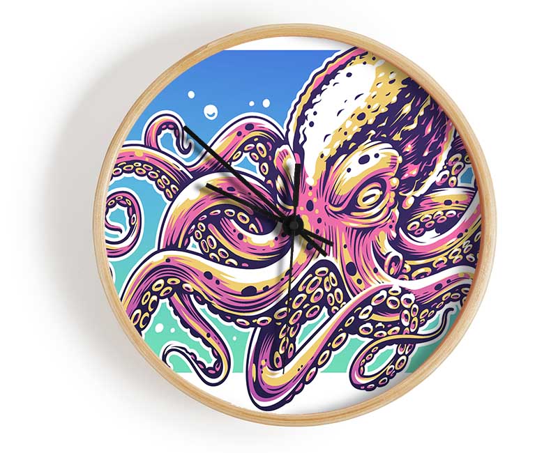 Scary Octopus Clock - Wallart-Direct UK