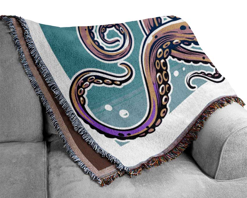 Scary Octopus Woven Blanket