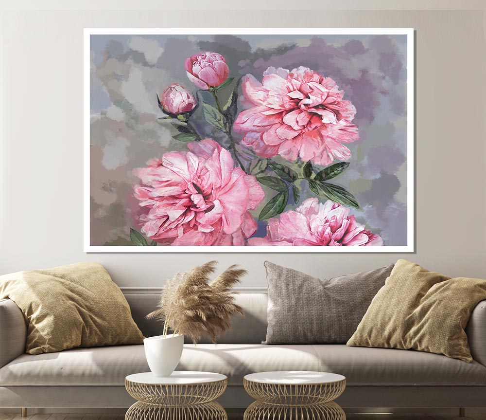 The Pink Carnation Print Poster Wall Art